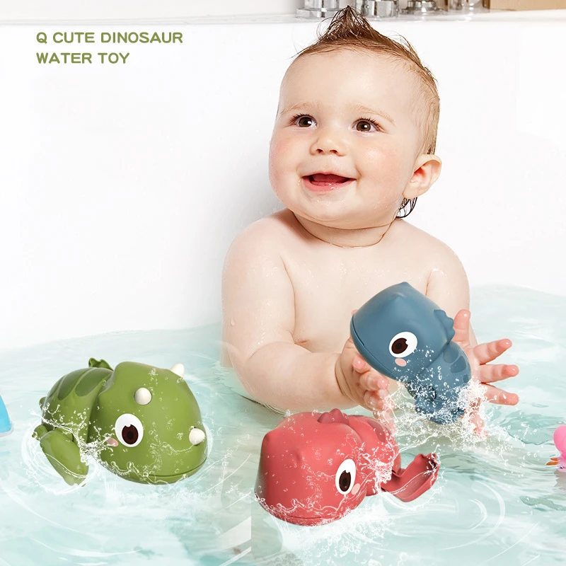 

Детская игрушка-динозавр, летняя игрушка для купания, тираннозавр рекс, на цепочке, развлечение водой для бассейна