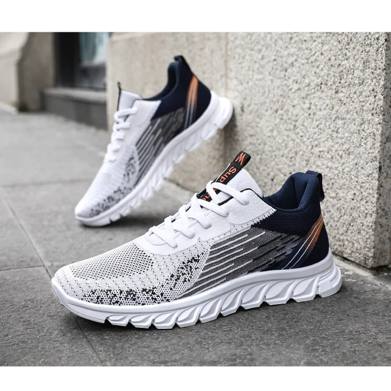 

2023 New Men's Sports Shoes Casual Fashion Comfortable Lace-up Breathable Running Shoes Men's Platform Shoes Summer Men's Shoes