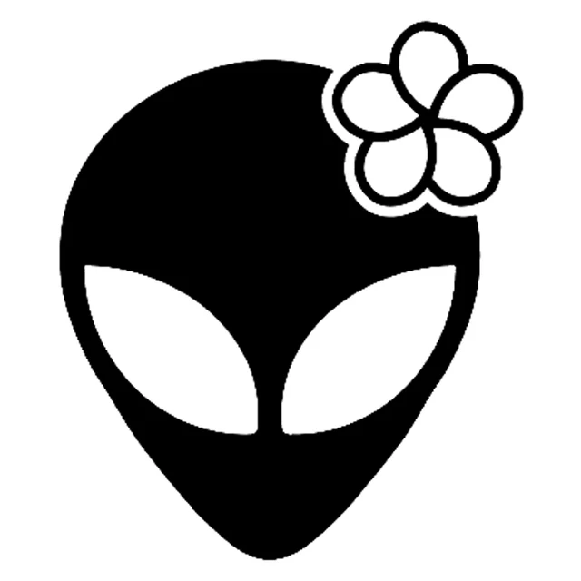 

Alien Flower Girl Fashion Car-Styling Personality Car Sticker Waterproof Anti-UV Car Window Body Decorative Stickers Accessories