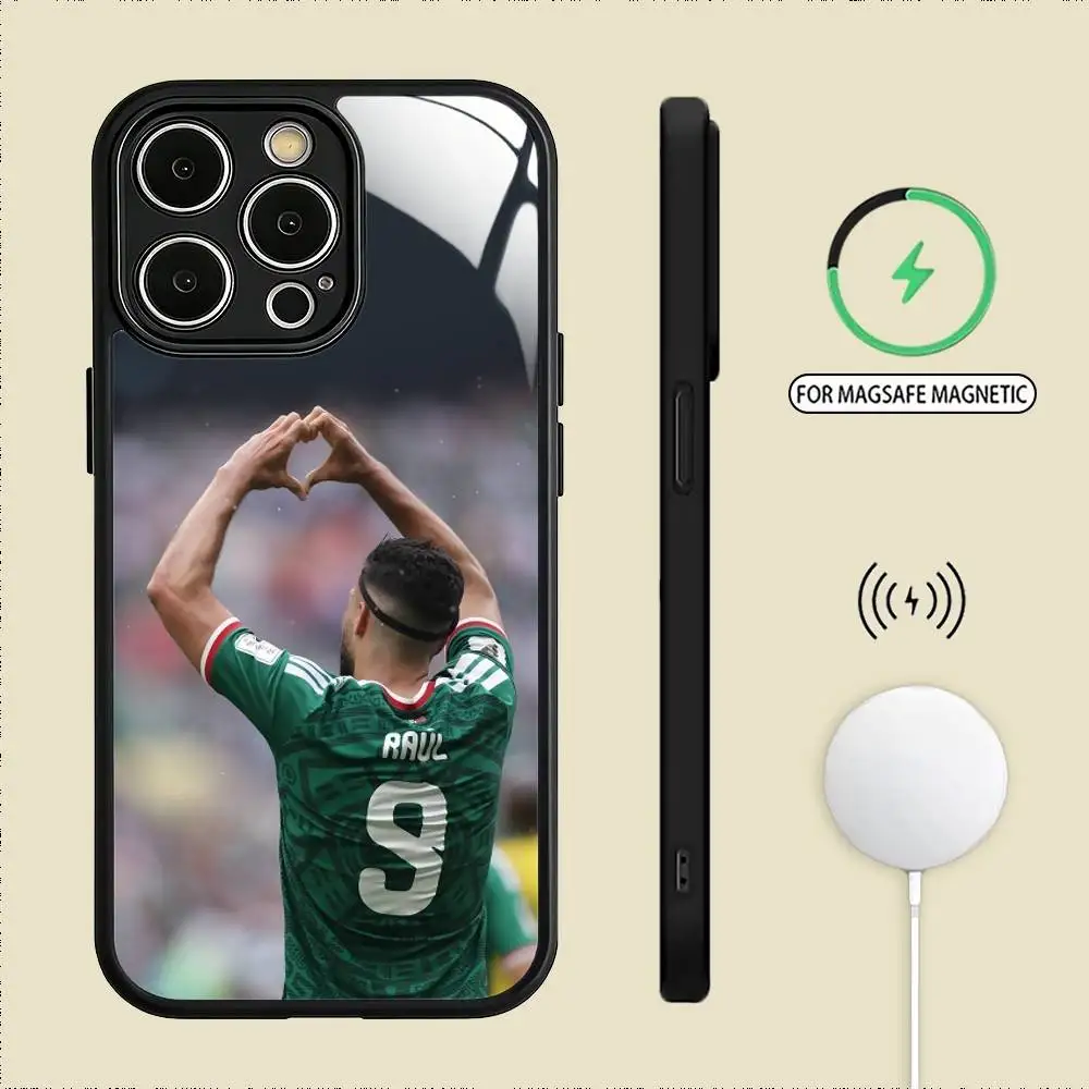 Чехол для телефона Mexican Complete 9 R-Raul Jimenez для iPhone 17, 16, 15, 14, 13, 12, 11 Plus, Pro Max, магнитный, для беспроводной зарядки Magsafe (art.: 3920dbcd398bd) - 3920dbcd398bd