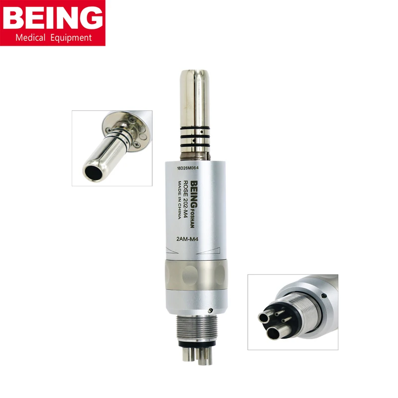 BEING Dental 1:1 Air Motor 4 Hole Low Speed Inner Water Handpiece And LED Fiber Optic 6 Hole  Fit ISO E Tyoe NSK KAVO