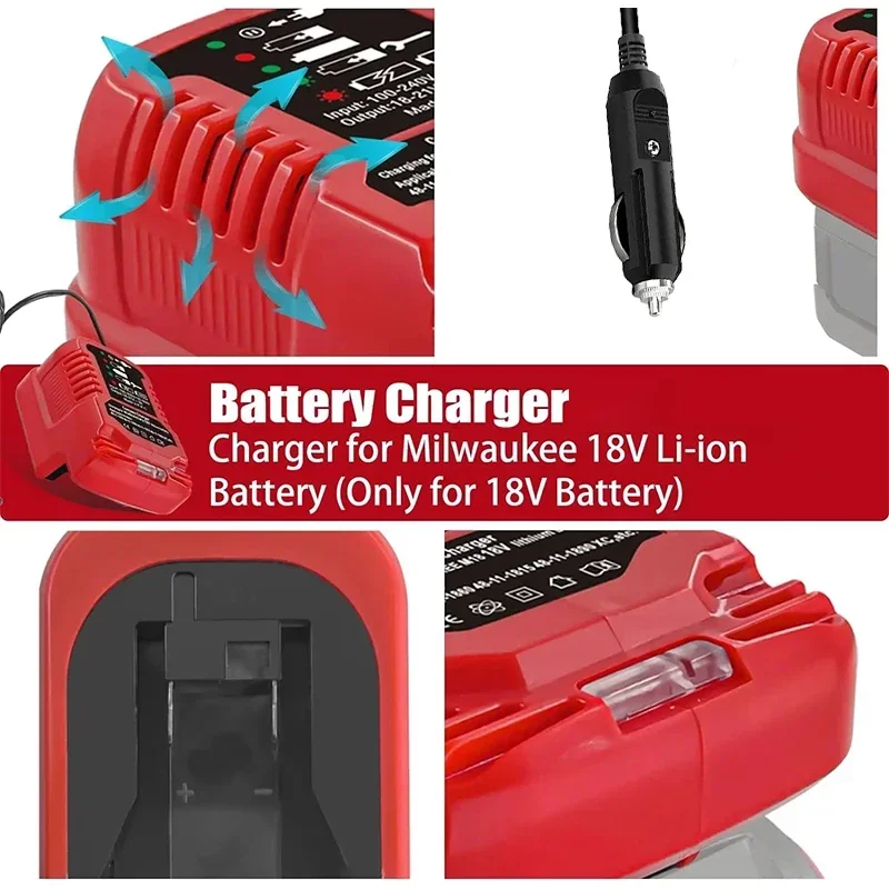 Миниатюрное компактное автомобильное зарядное устройство для литий-ионных