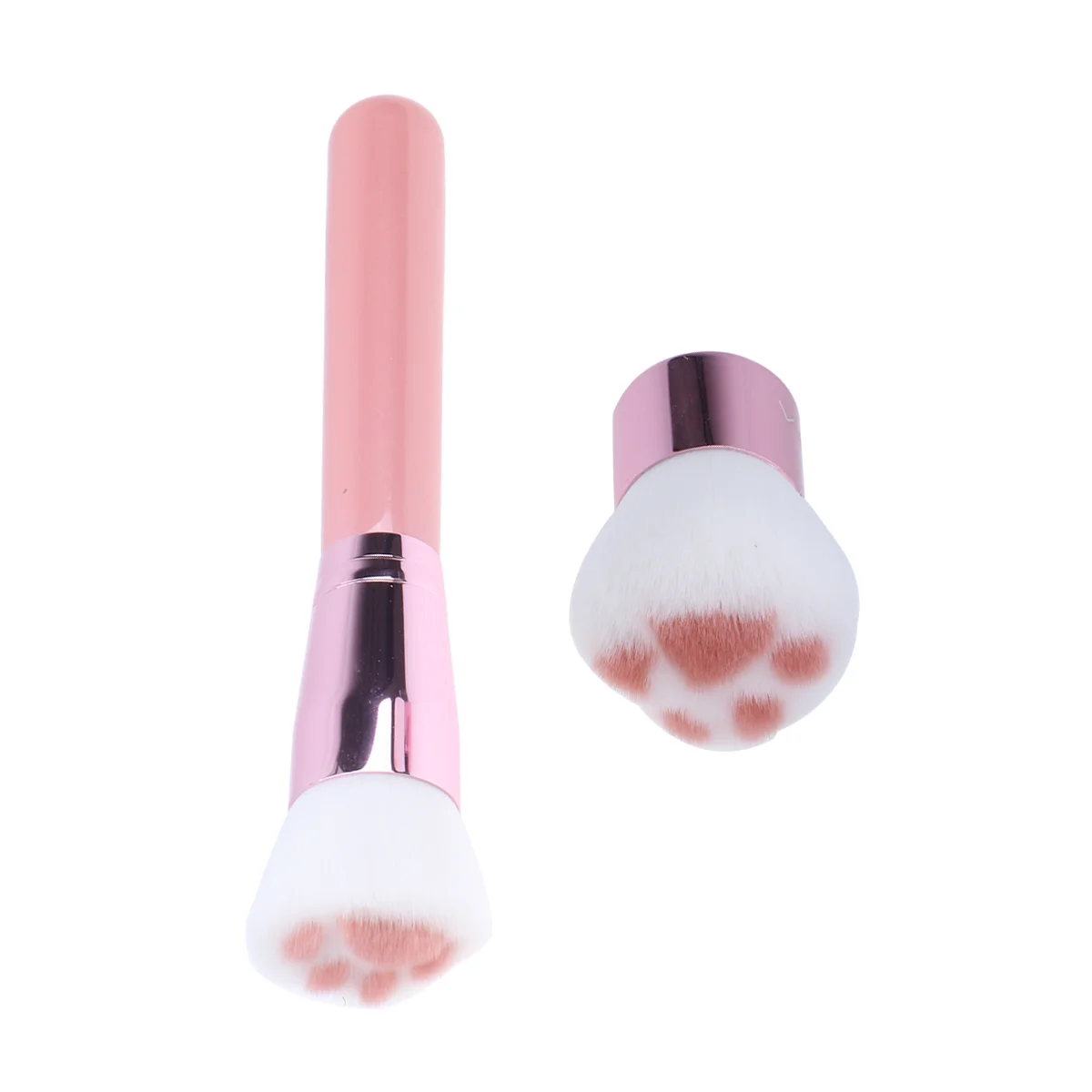 

Brush Makeup Setpowder Brushes Small Professional Face Paw Cat Foundation Travel Blush Liquidkabuki