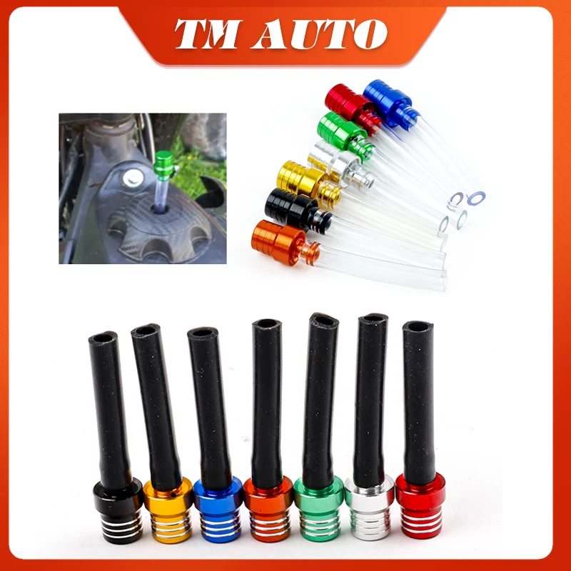 

1PC Motorcycle Gas Fuel Cap 2 Way Valves Vent Breather Hoses Tubes For Motocross ATV Quad Dirt Pit Bike Fuel Tank Breather Pipe