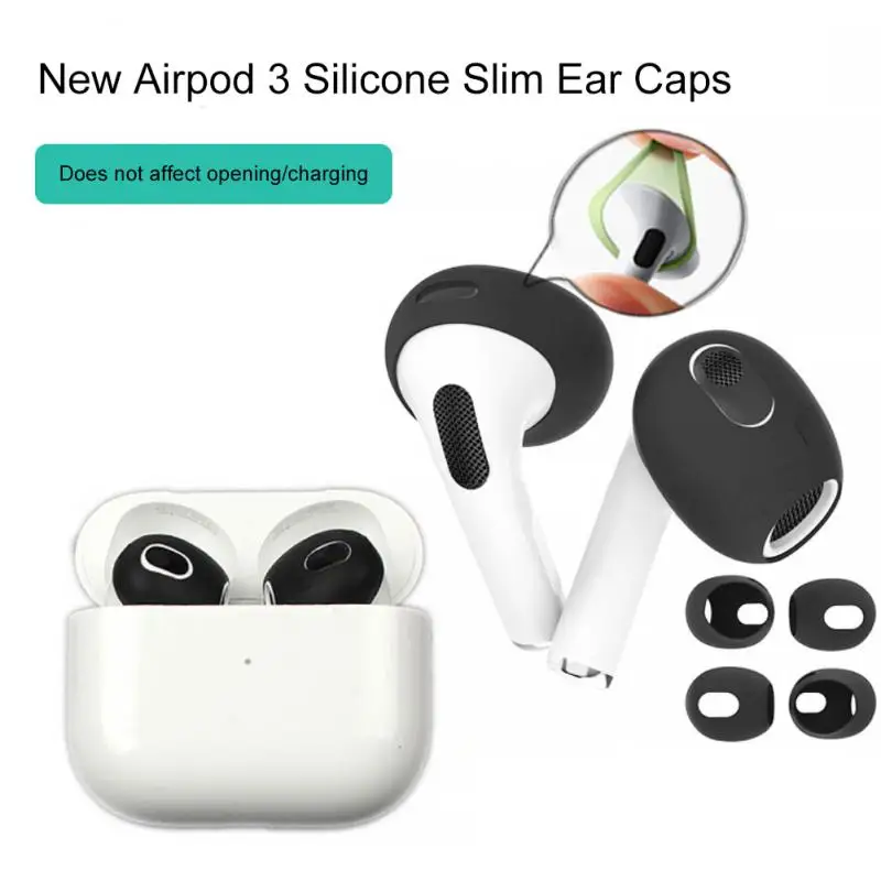 

Защитный чехол для Apple AirPods 3, силиконовый чехол для AirPod 3 поколения, нескользящий рукав для левого/правого уха, разные цвета