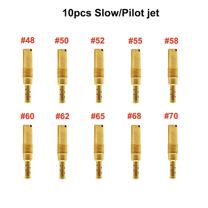 Фото Форсунка холостого хода (Slow Pilot Jet) для карбюраторов Keihin OKO PE CVK FCR CB GY6 KOSO PWK PWM, размеры 30 31 32 33 34 38 42-80 №5