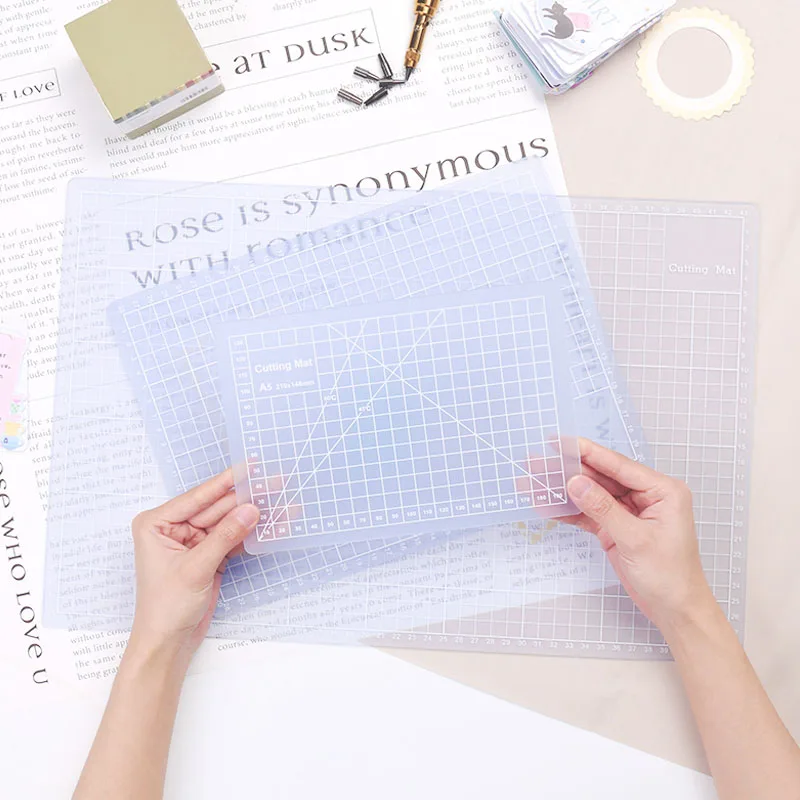 Прозрачный многофункциональный коврик для резки A3 A4 A5 творчества и рукоделия