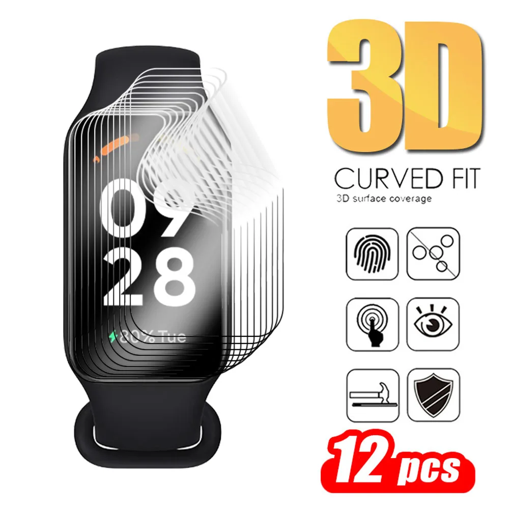 

Изогнутая Гидрогелевая пленка для смарт-часов Xiaomi Redmi Band 2, 12 шт.