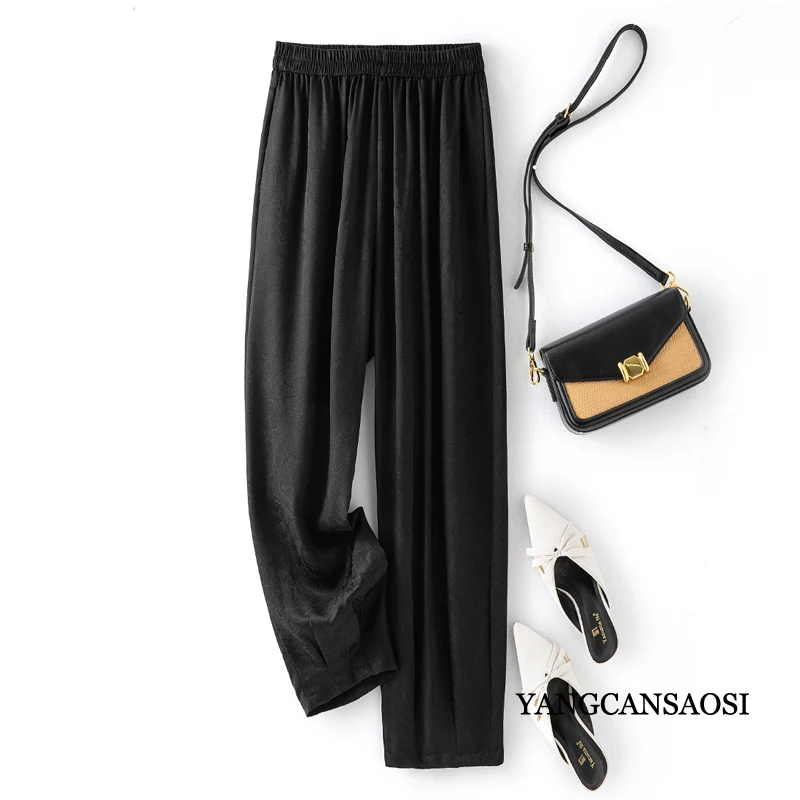 Женские летние свободные универсальные брюки до щиколотки HuaLuo из 2024