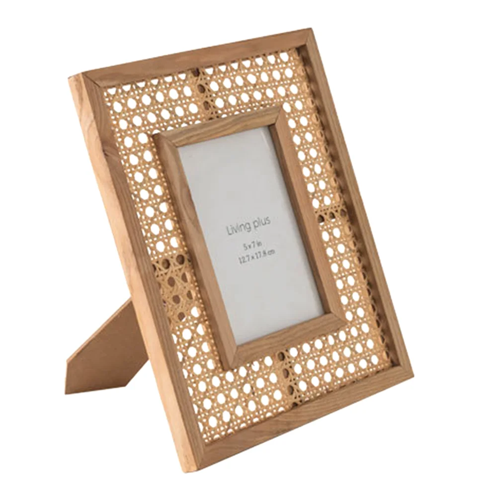 

Nordic Wall Photo Frame Rectangle Creative Japanese Desktop Picture Frame Display Handmade Ornaments Cadre Decoration