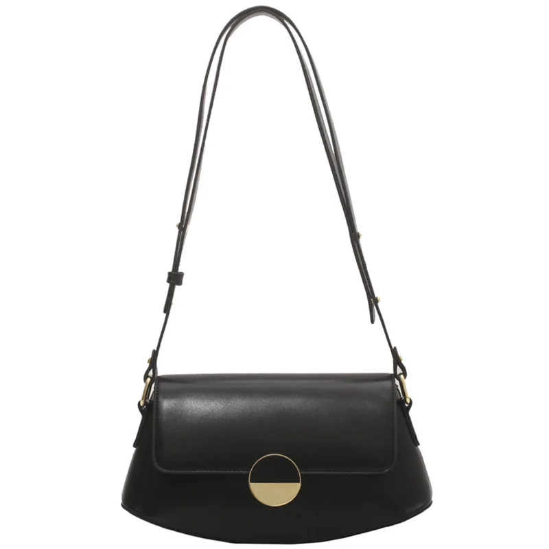 

PU Leather Shoulder Crossbody Bags Long Belt for Women 2022 Trend Handbags Purses Small Travel Lady Fashion Luxury Navy Blue Bag