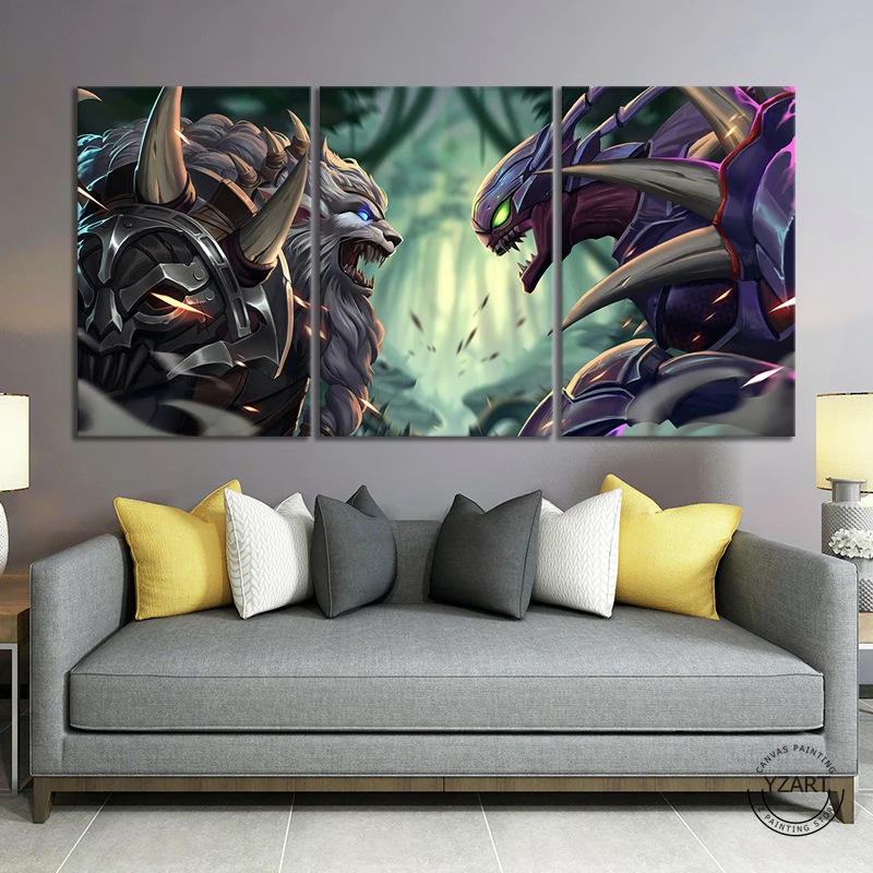 Картина на холсте Лига Легенд хазикса без рамки |