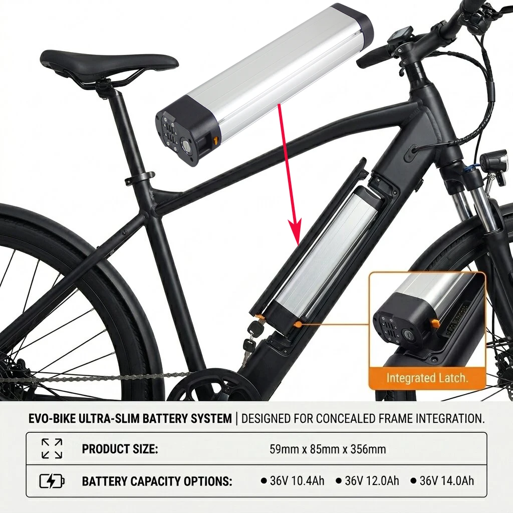 Фото Аккумулятор для электровелосипеда HIMO ZB20 MAX 36V Reention 10.4ah 12ah 14ah с зарядным устройством 2A в комплекте №1