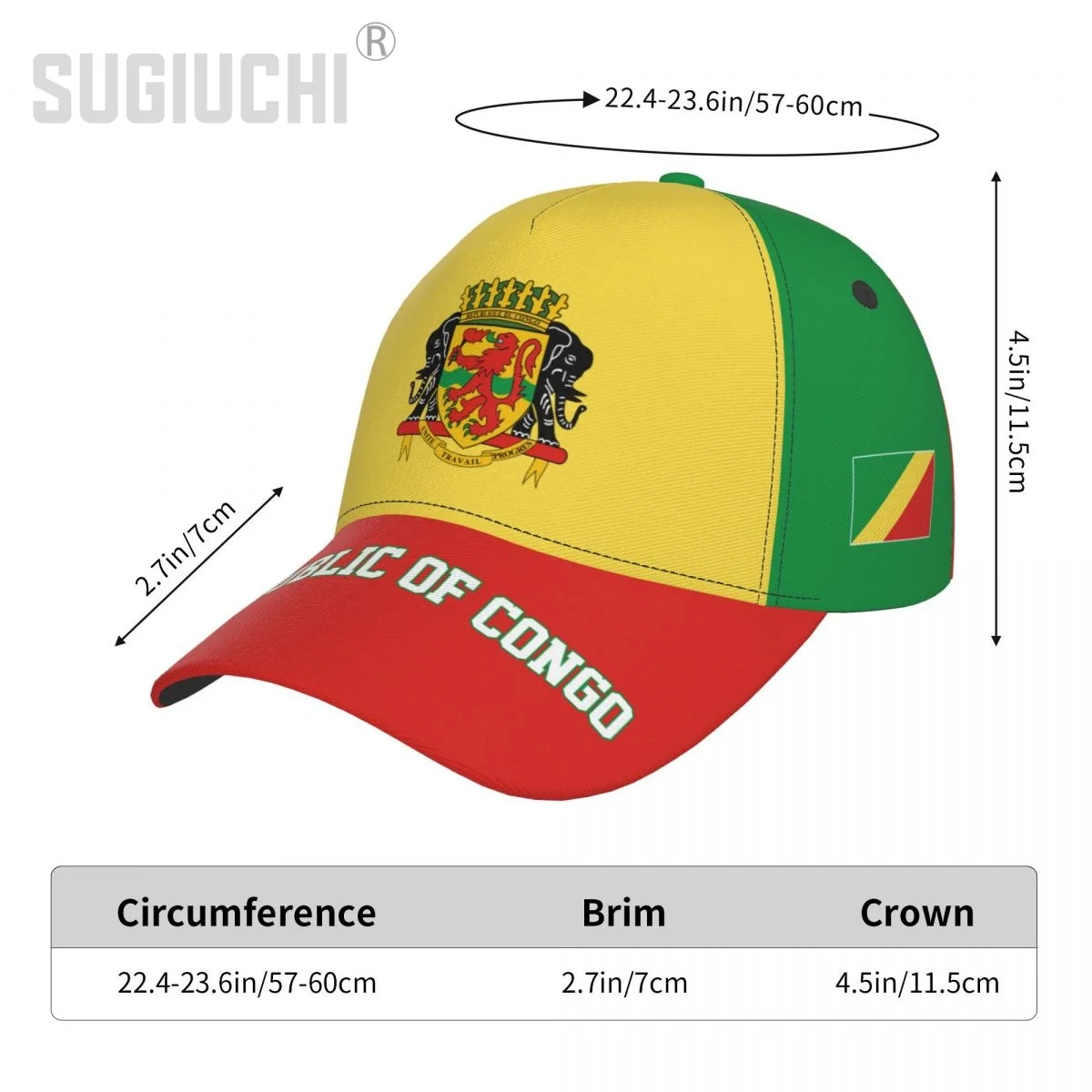 Бейсболка Sugiuchi с флагом Республики Конго