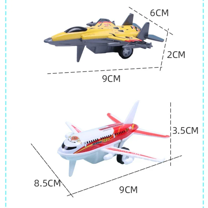 8 шт./компл. мини-модель самолета из сплава металла литой под давлением