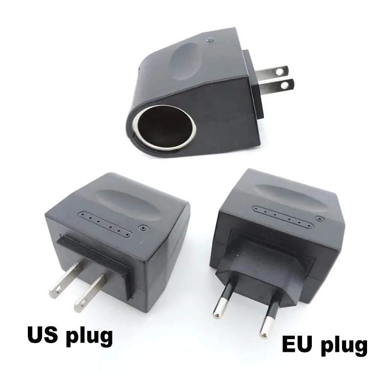 Cigarette Lighter Ac To Dc 12v Power Converter For Automobile Wall Socket Splitter Plug B4