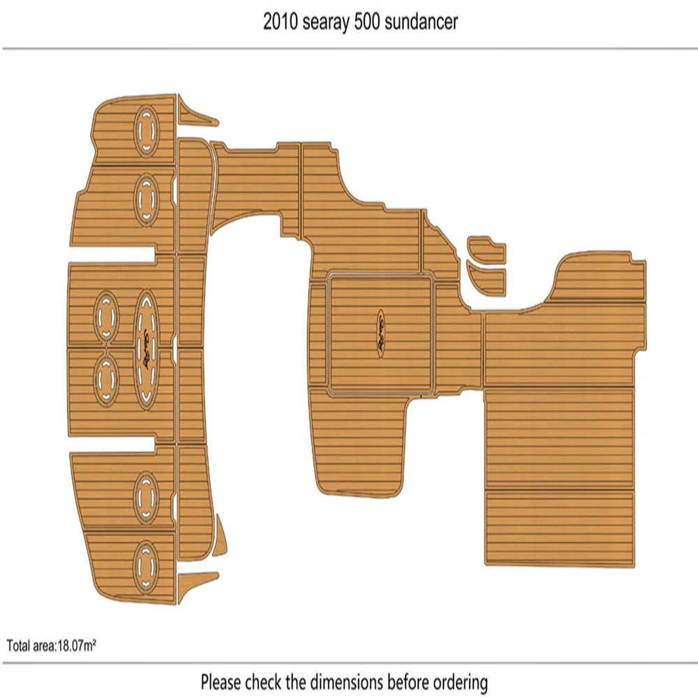 2010-2012 Searay 500 резервуар для кабины и плавания платформа 1/4 дюйма 6 мм напольный