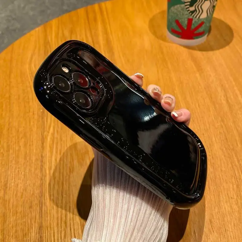 Thickened Oval Personality Phone Case Suitable for IPhone14 14promax 13Promax 12Promax 12Pro 14pro  Fashion Anti-fall Phone Case