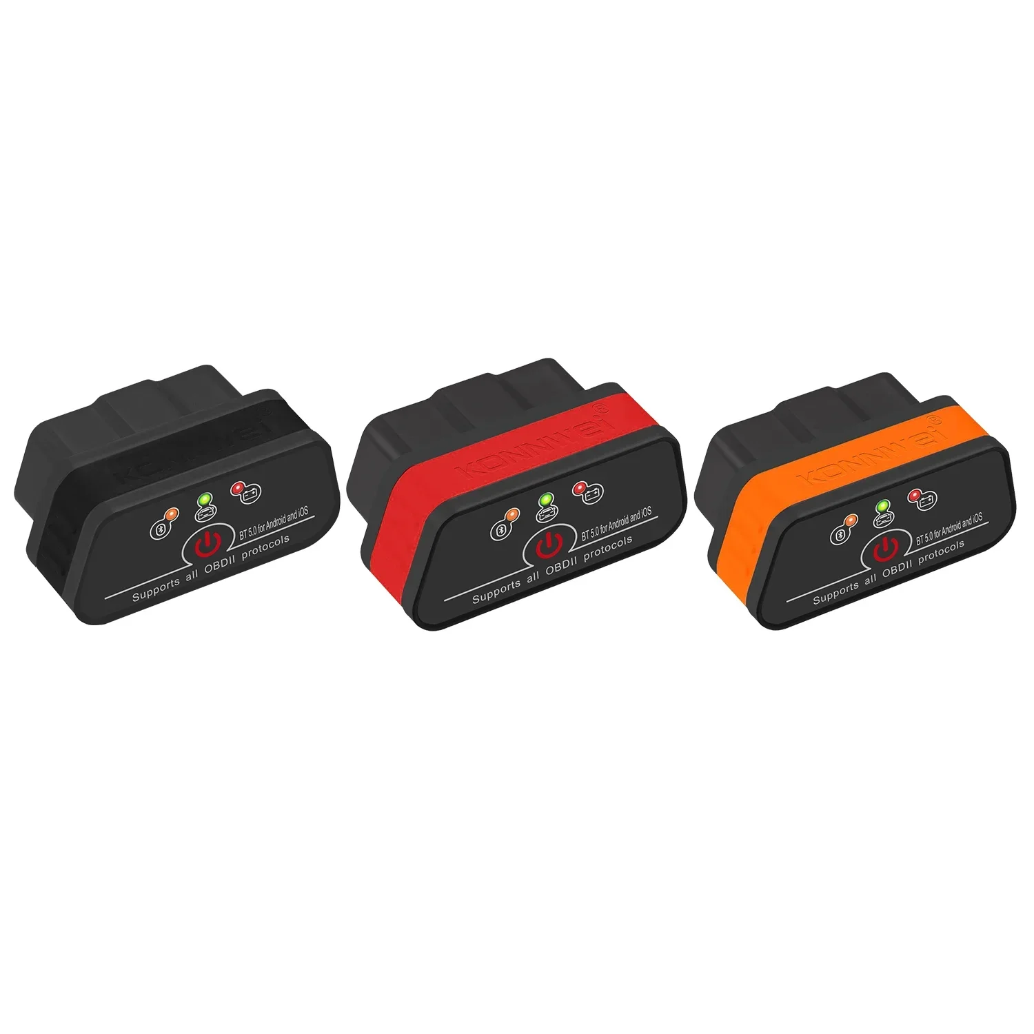 KONNWEI KW901 ELM327 V1.5 Bluetooth 5.0 OBD2 сканер для Android/IOS OBD 2 автомобильный диагностический