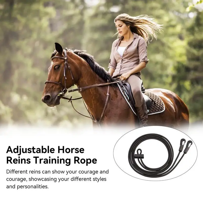 Растягивающая поводка для лошадей эластичная веревка верховой езды энтузиастов