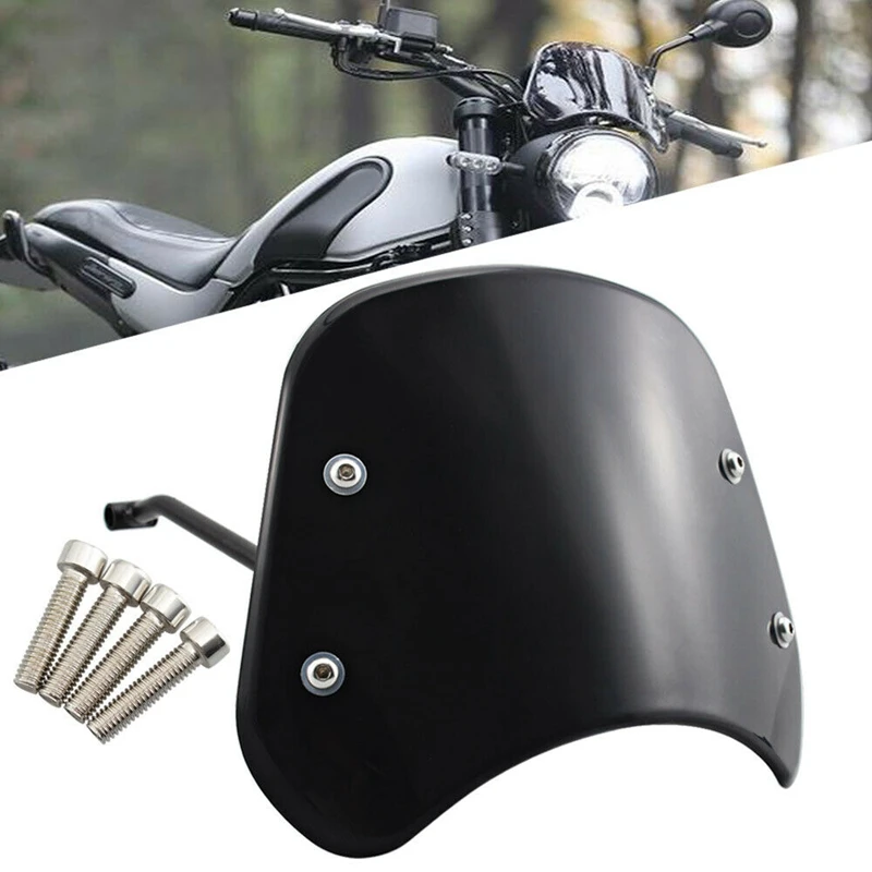 Обтекатель ветрового стекла мотоцикла экранная фара для Benelli Leoncino 500 (черный) |
