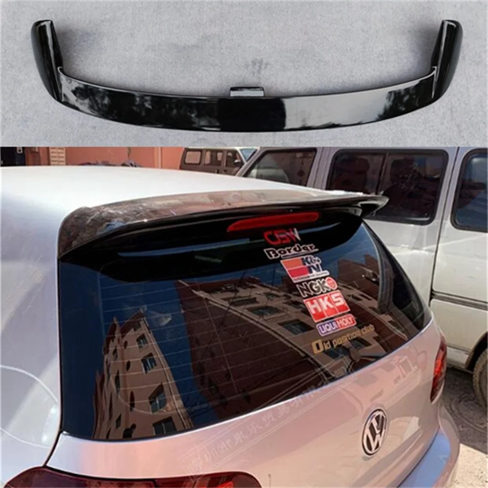 

Стайлинг автомобиля, неокрашенный праймер из АБС-пластика, задний багажник, крыло, спойлер на крышу, украшение для Volkswagen VW Golf 6 2010 2011 2012 2013