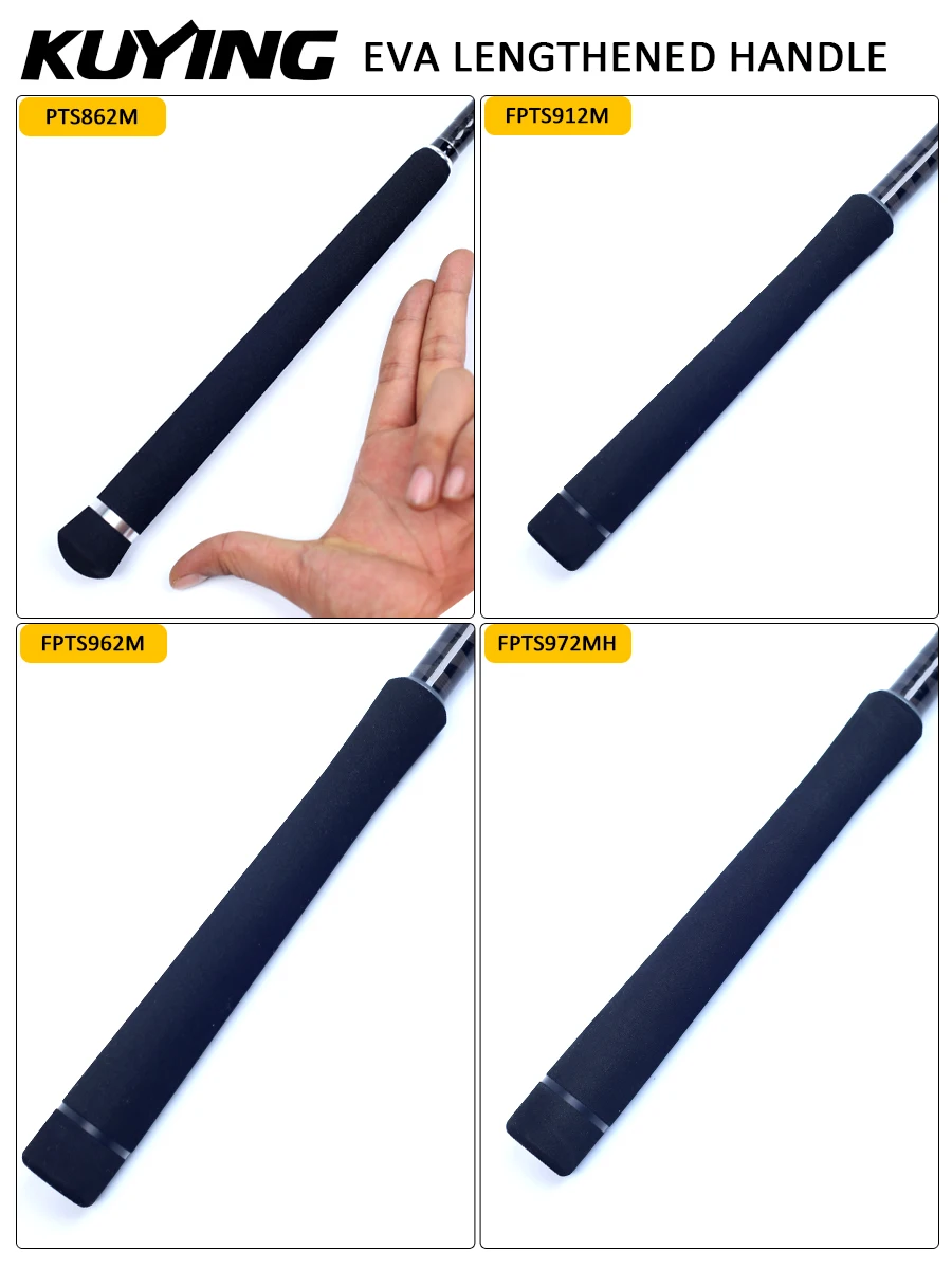 Фото KUYING PIRATE 9 футов 6 дюймов 2,89 м 9 футов 7 дюймов 2,92 м удочка для метания на расстоянии приманка-трость 10-50 г 10-28 фунтов спиннинг FUJI Carbon M MH №5