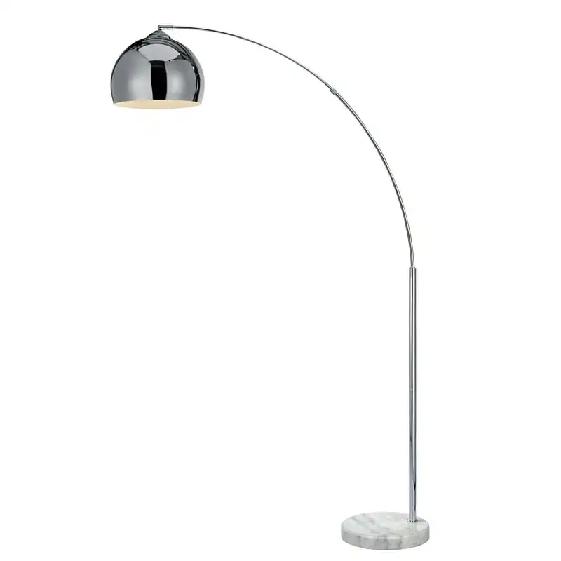 

Arquer 66.93" Metal Floor Lamp with Bell Shade, Chrome