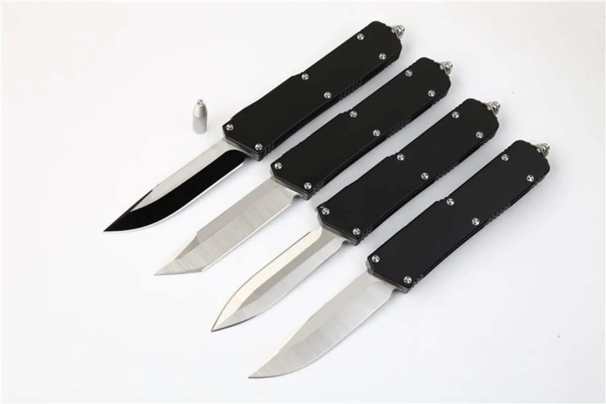D2 Blade Camping Tactical Knife  Aluminum Alloy Handle Outdoor Wilderness Survival Pocket Knives EDC Tool