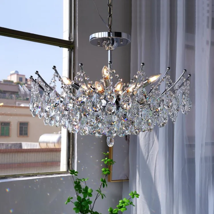 

Led Pendant Light Lamp K9 Crystal Chandelier modern luxury Living Room Dining room Master bedroom decorative