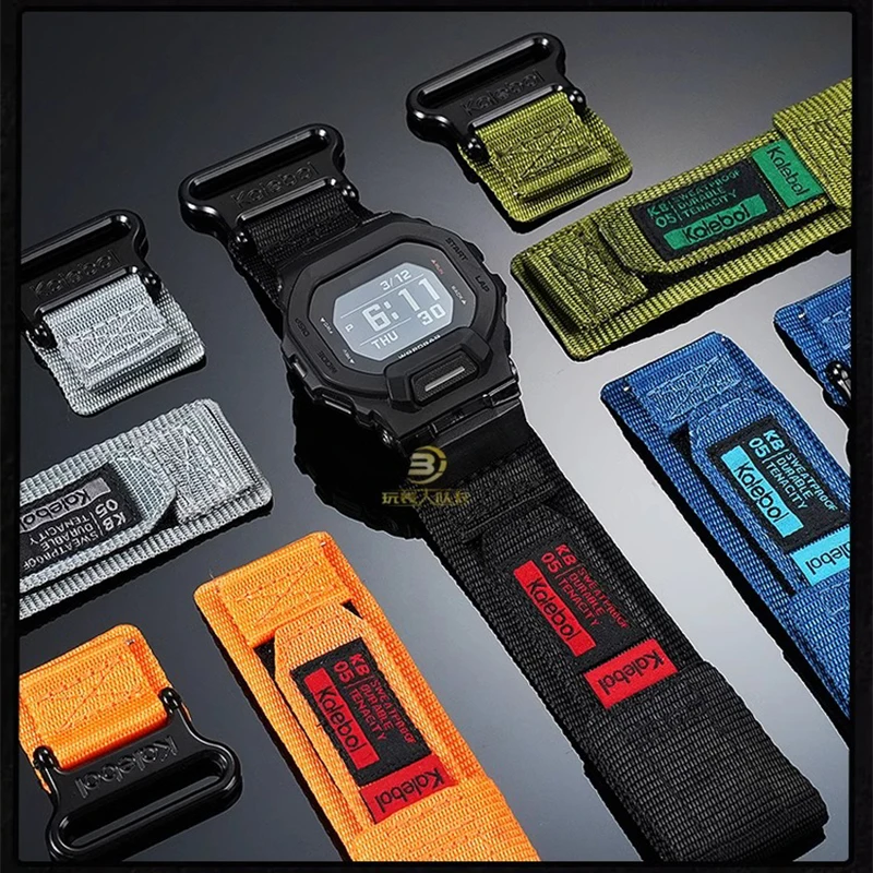 Фото Адаптер + нейлоновый ремешок для Casio 3451 GBD-200, ремешок для часов G-Shock GBD200 1/2/9 GBD-200SM, устойчивый к поту спортивный браслет для мужчин №5