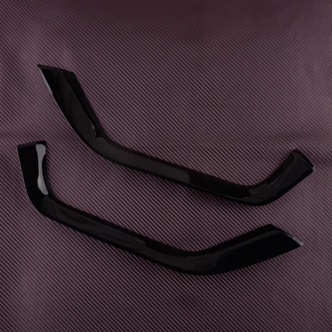 

2pcs/set Car Front Fog Light Lamp Strip Cover Trim Fit For Ford F150 F-150 2022-2021 Black ABS Plastic