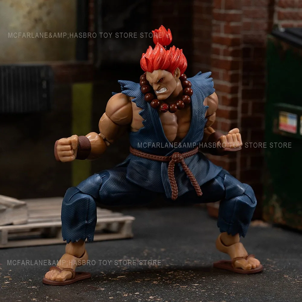 Фото Jada Toys Ultra Street Fighter II Akuma масштаб 1:12, коллекция экшн-фигурок, оригинальная модель, орнамент, игрушка, подарки №5