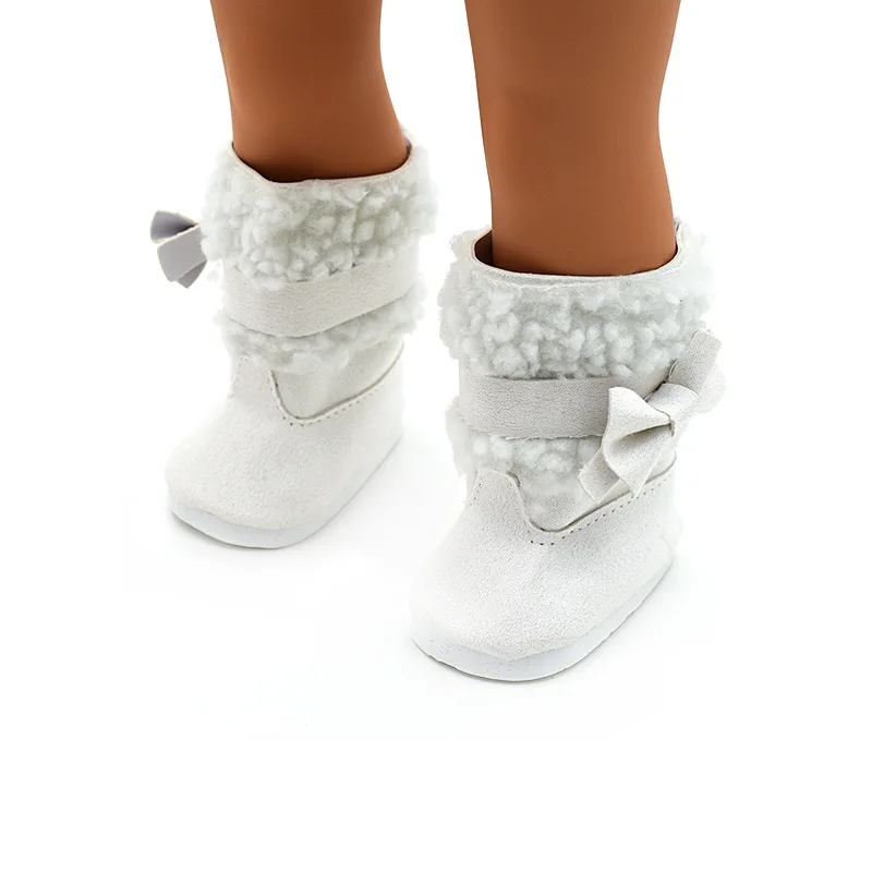 

7 cm Doll Shoes Boots For 18 Inch American Doll Girl Toy 43 cm Born Baby Reborn Clothes Accessories Items Nenuco Our Generation
