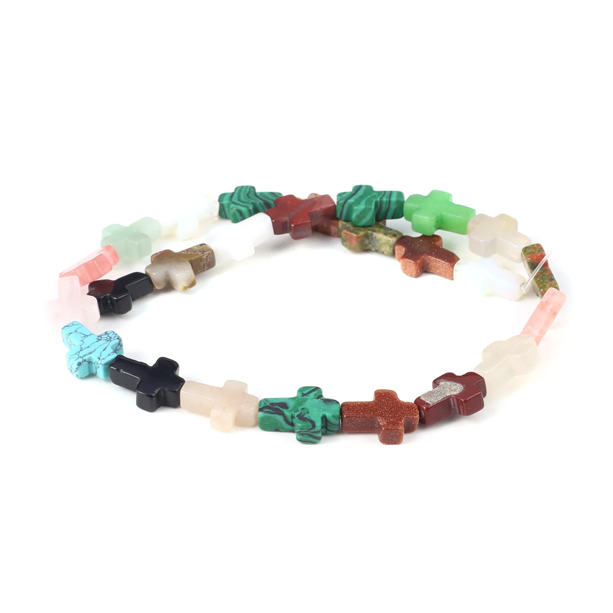 

Натуральный камень, бусина в форме Креста, лечебный кристалл, агат, камень для изготовления ювелирных изделий, украшение для ожерелья, браслета