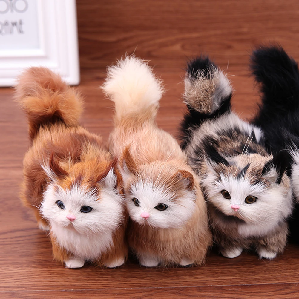 Simulação de pelúcia gato brinquedos crianças pelúcia boneca de gato de pelúcia bebê capacidade recolonização brinquedo crianças presente aniversário Simulação de pelúcia gato brinquedos crianças pelúcia boneca de gato de pelúcia bebê capacidade recolonização brinquedo crianças presente aniversário