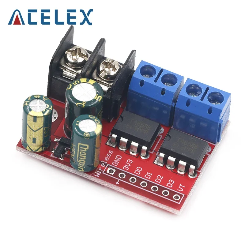 H Bridge Пульт дистанционного управления 5A 3V-14V Двойной модуль привода двигателя
