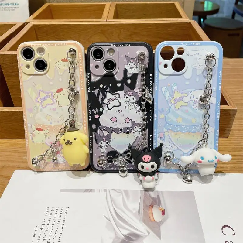 

Kawaii Pompompurin Kuromi Phone Case Y2K Sanrioed Cinnamoroll Cartoon for iPhone 14 13 12 11 Pro Max Xr Xs Cute Gift Accessories