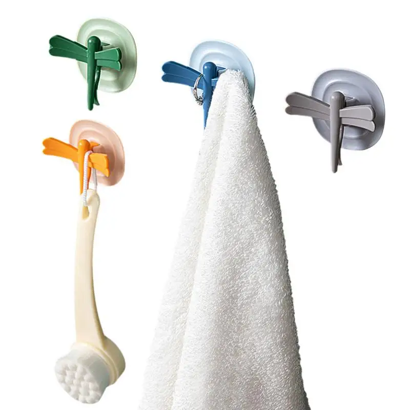 

Настенные крючки Dragonfly, многофункциональный мультяшный крючок без отверстий из полипропилена, многофункциональные крючки для украшения ст...