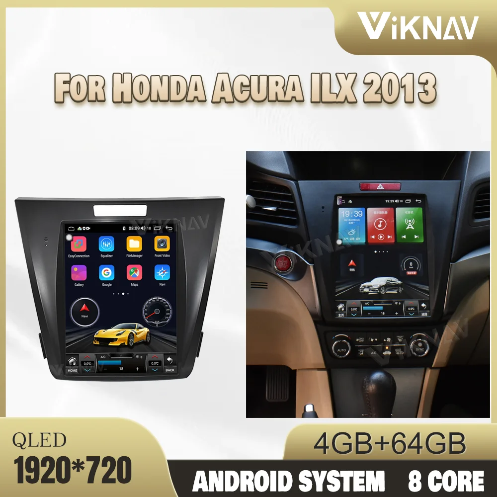 

12,3 дюймов Android Carplay радио для Honda Acura ILX 2013 управление рулевым колесом 1080P HD навигация GPS DVD мультимедиа