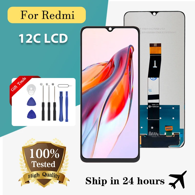 

Brand New 6.71 Inch For Xiaomi Redmi 12C Lcd Touch Panel Screen Digitizer Assembly 22120RN86G Display Free Ship With Tools