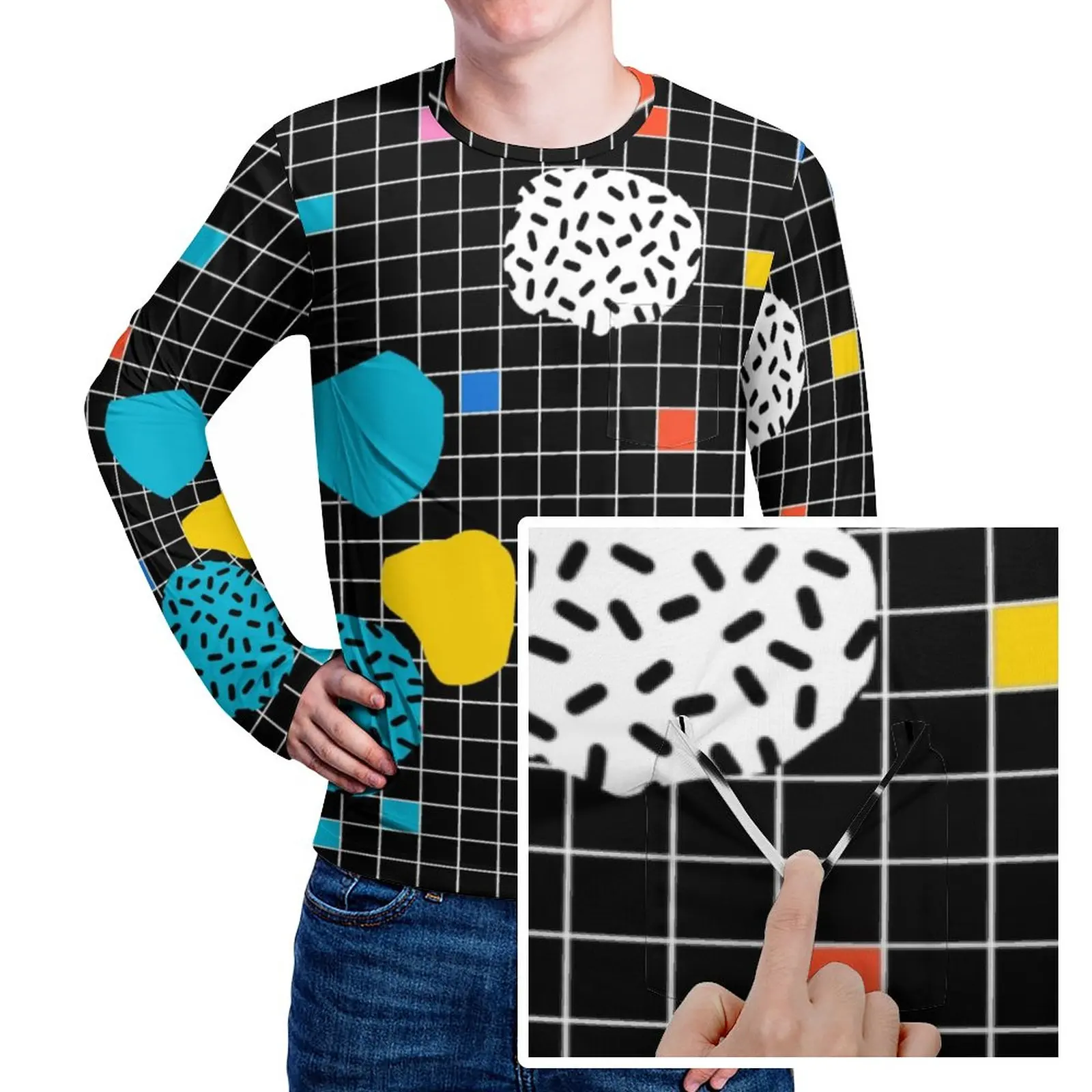 

Футболка мужская с графическим принтом в стиле 80-х, 3XL, 4XL, 5XL