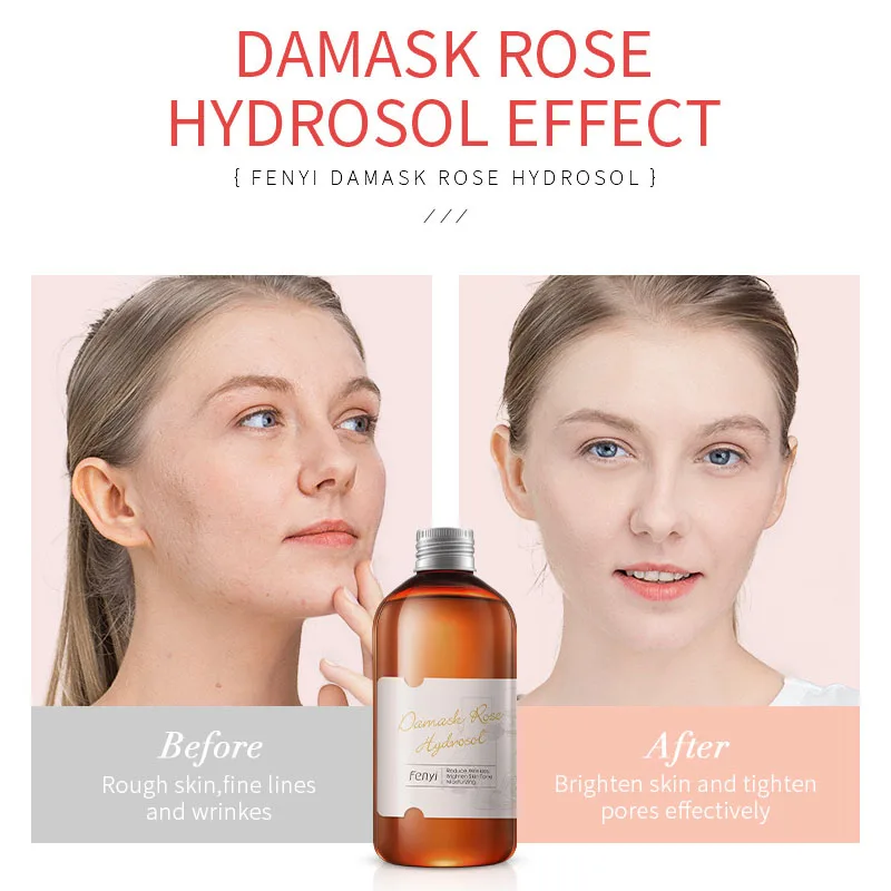 Face Care Rose Water Nourishing Skin Improve Dullness Anti Aging Facial Toner Damask Hydrosol Korean Skincare Products 105 ML