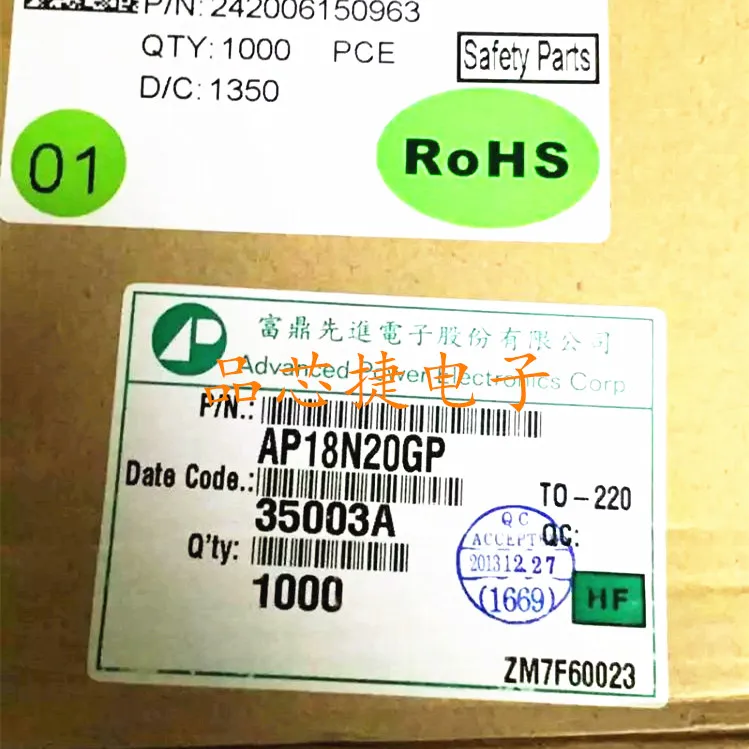 

10 шт. Оригинальный Новый AP18N20GP 18N20GP TO220 18A 200V MOS FET