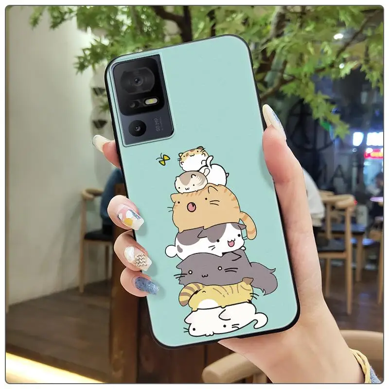 Ультратонкий силиконовый резиновый ТПУ чехол для TCL 40 SE/TCL XL