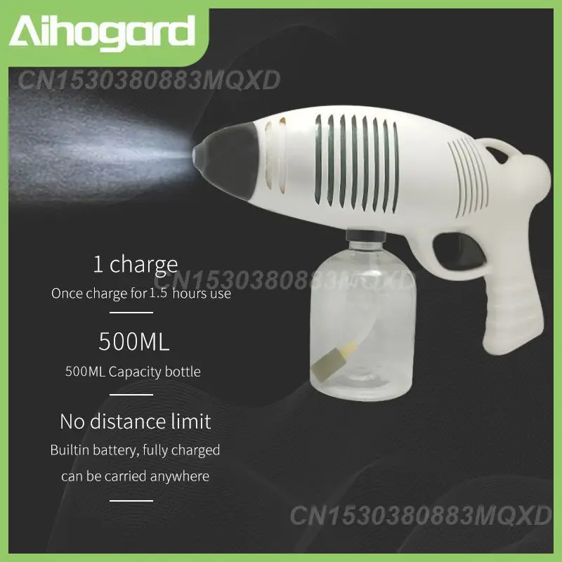 

Wireless Charging Type Disinfection Spray Gun Handheld Electric Sanitizing Sprayer Hotel Home Fogger Machine Air Cleaner