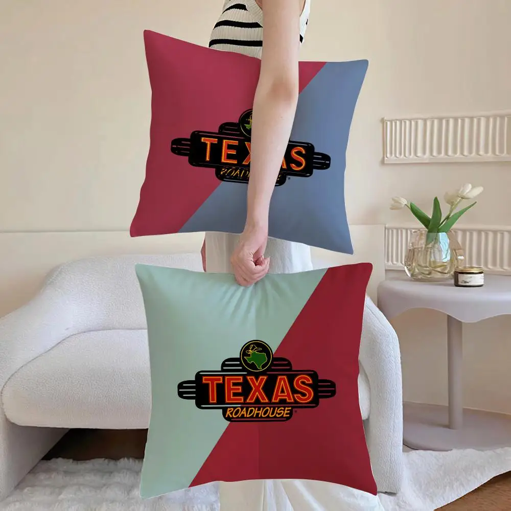 Фото Чехол для подушки Texas Roadhouse, противопыльная наволочка, невидимая молния, шелковистая короткая плюшевая наволочка для дивана №2
