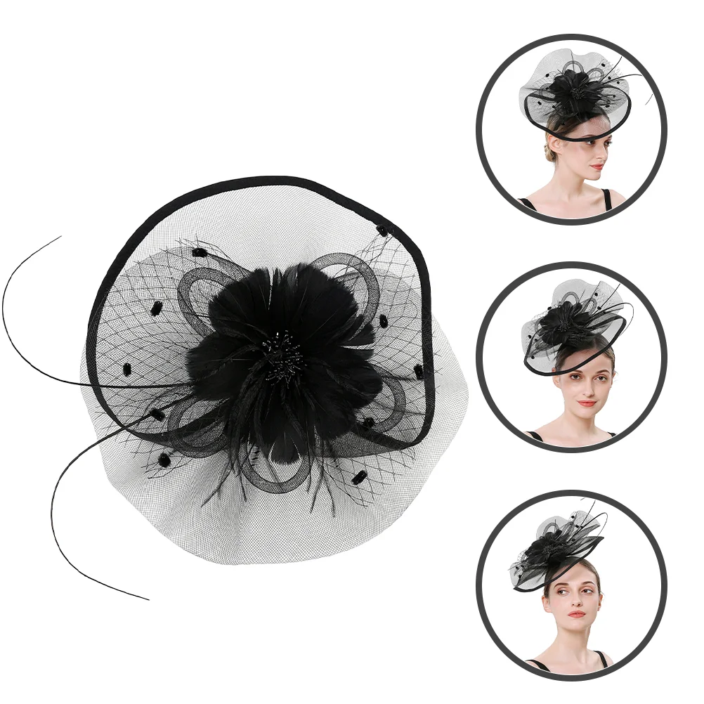 

Women's Clothing Cocktail Party Hat Miss Prom Hair Accessories Fascinator Veil Artificial Hats