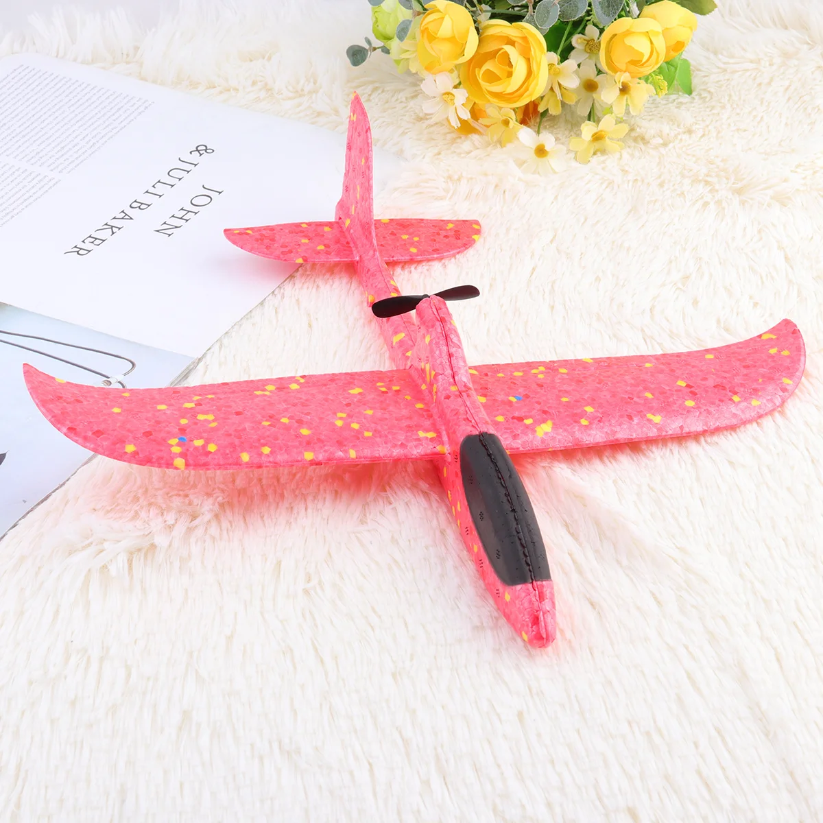 

DIY Aircraft Flying Toy Hand Throwing Plane Model USB Rechargeable Motor Electric Driven Glider Airplane Toy Educational Toy