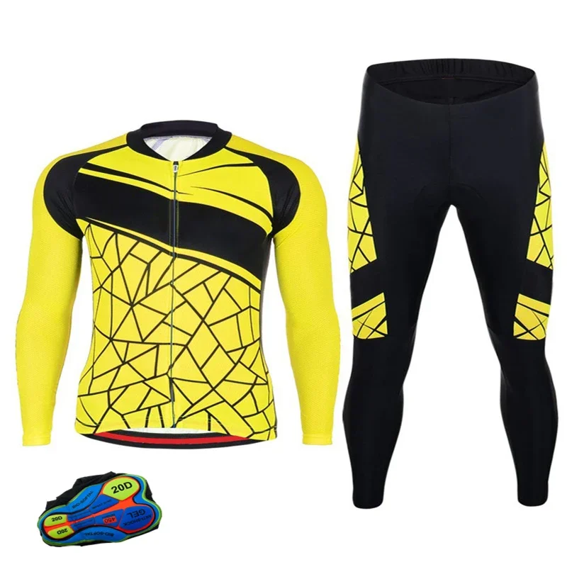 Новый мужской дорожный спортивный трикотаж с длинными рукавами для езды на